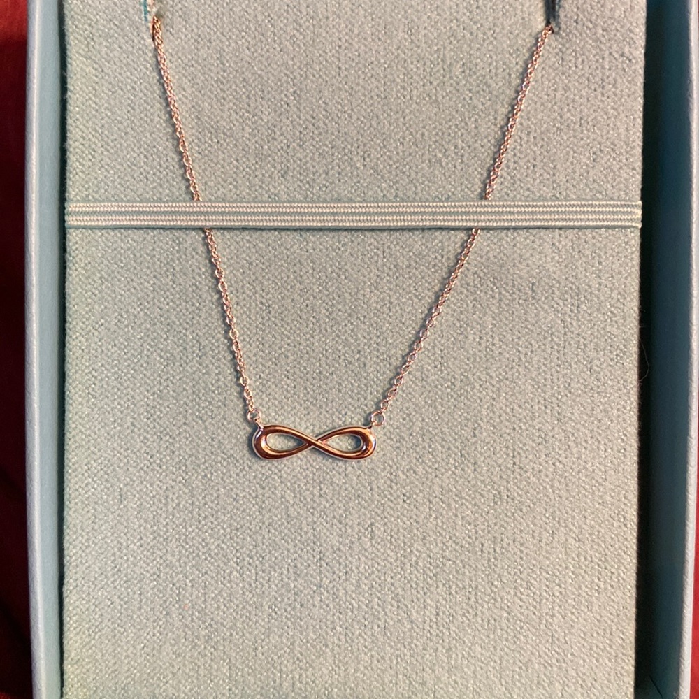Tiffany infinity pendant. Brand new- never out of the box
